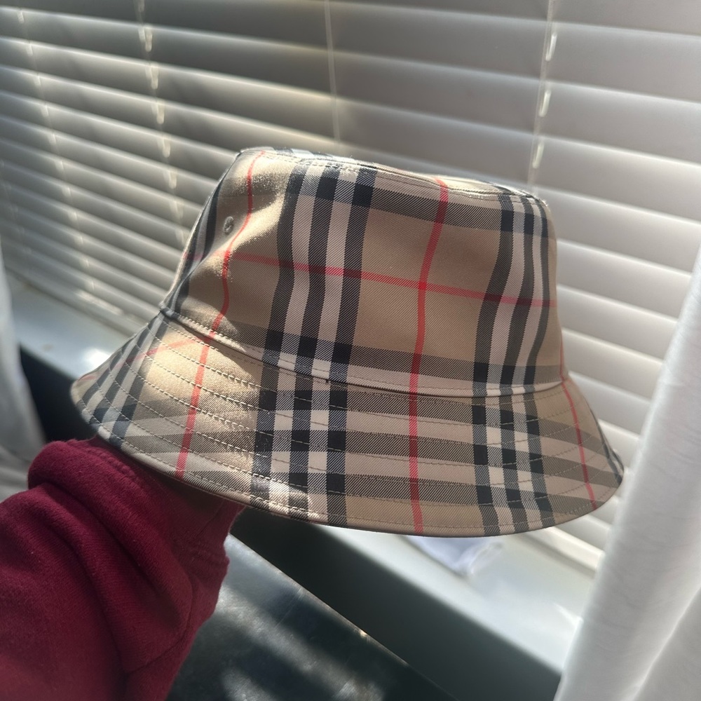 Check-Print Bucket Hat